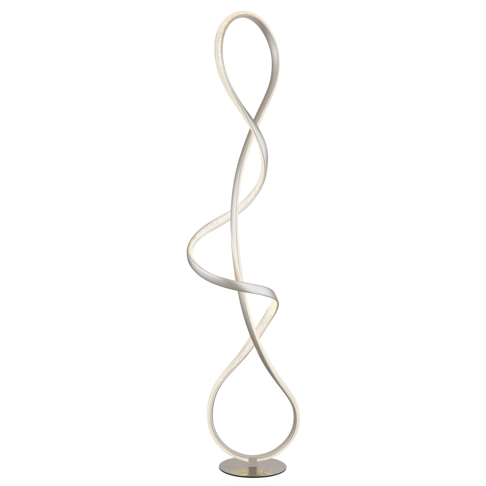 Globo Nikkel vloerlampSwirl modern - 67341SN