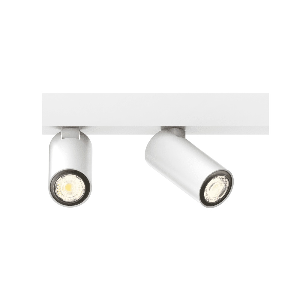 Lyora 2-lichts opbouwspot Tevo Mini wit - V105121SWW