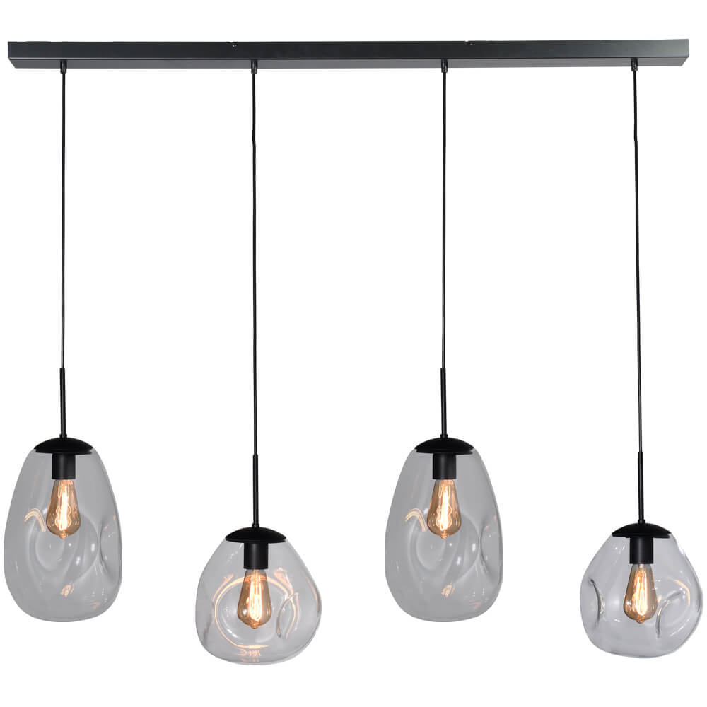 Masterlight Hanglamp Lava 4x helder glas - 2761-05-130-4-00-12