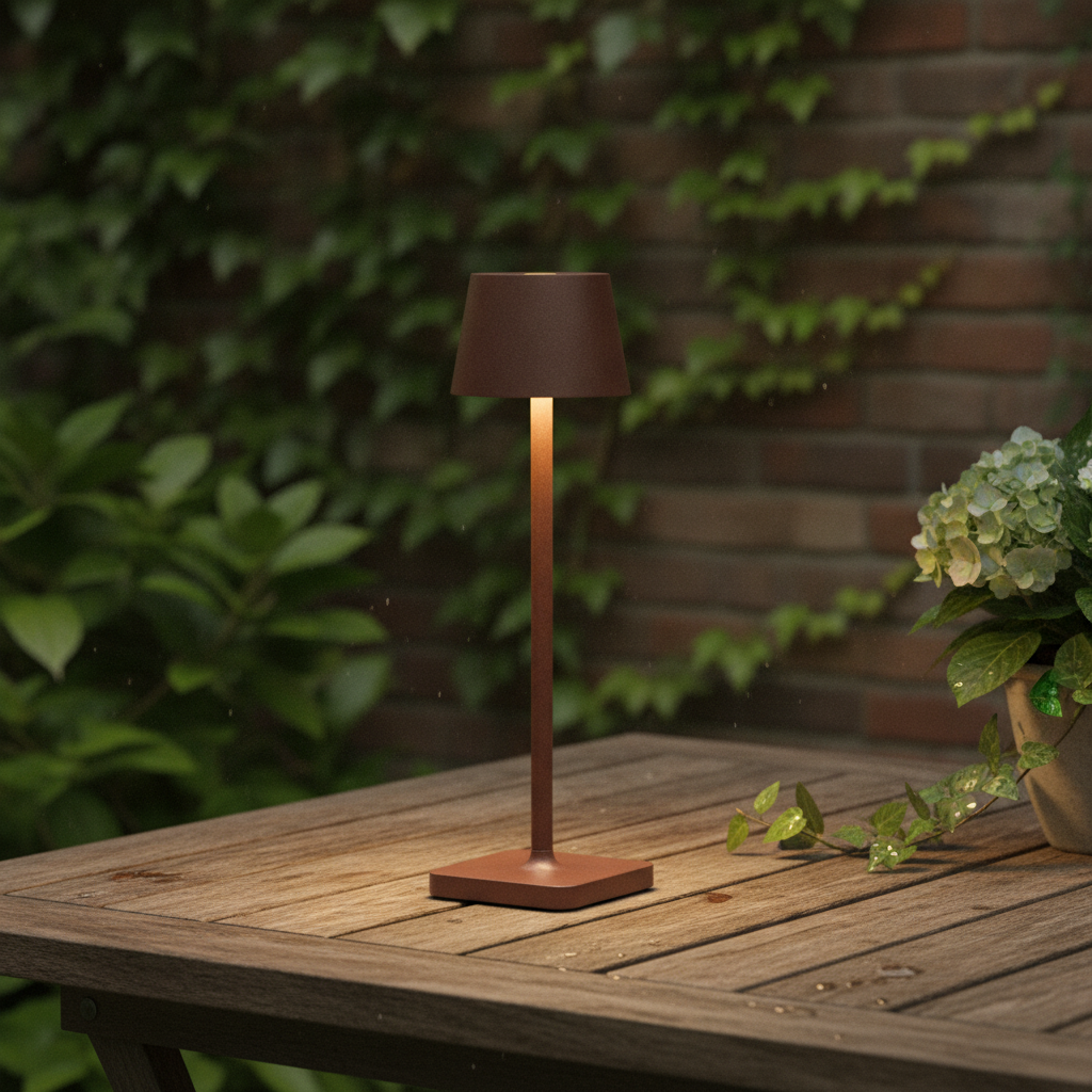 Lyora Oplaadbaar tafellampjeDeck roestbruin - 108978
