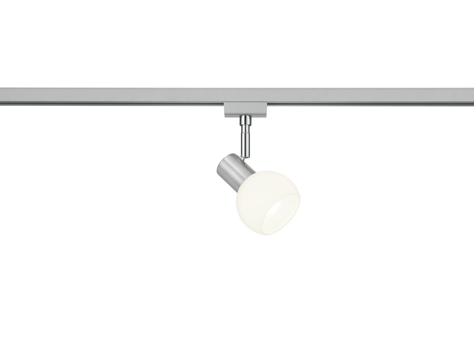 Trio 2-fase rail spot Duoline grijs met glas - 78170107