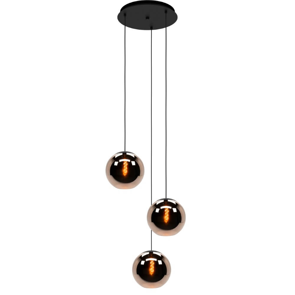 Stars of Light Vide hanglamp Cordoba met roodkoper glas - 390094
