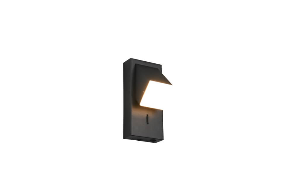Trio Wandspot zwartRaglan met schakelaar - 248570132