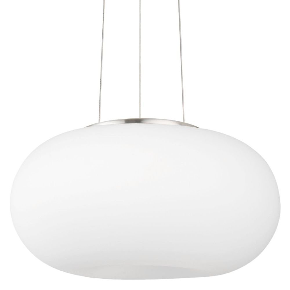 Eglo Design Hanglamp Optica 35cm nikkel met wit - 86814