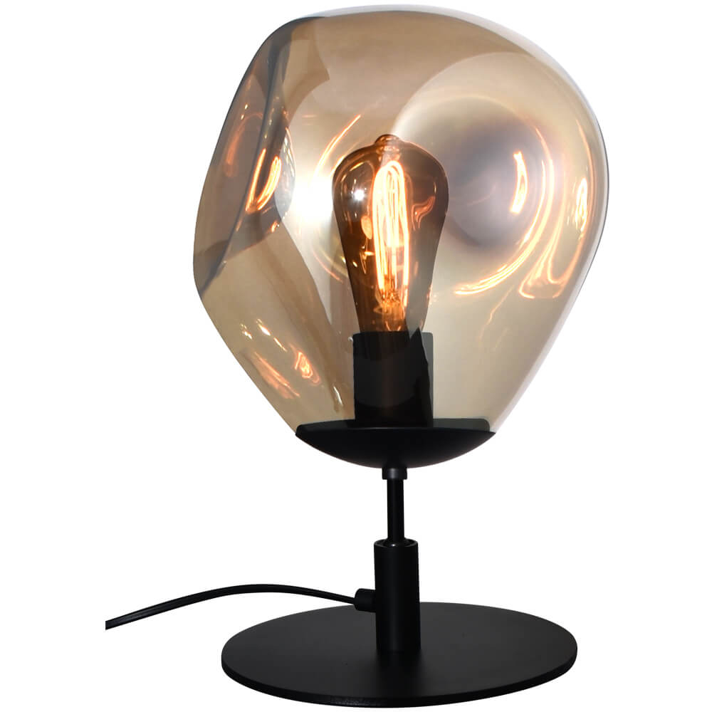 Masterlight Tafellamp Lava Ø 24cm goud glas - 4760-05-02-61