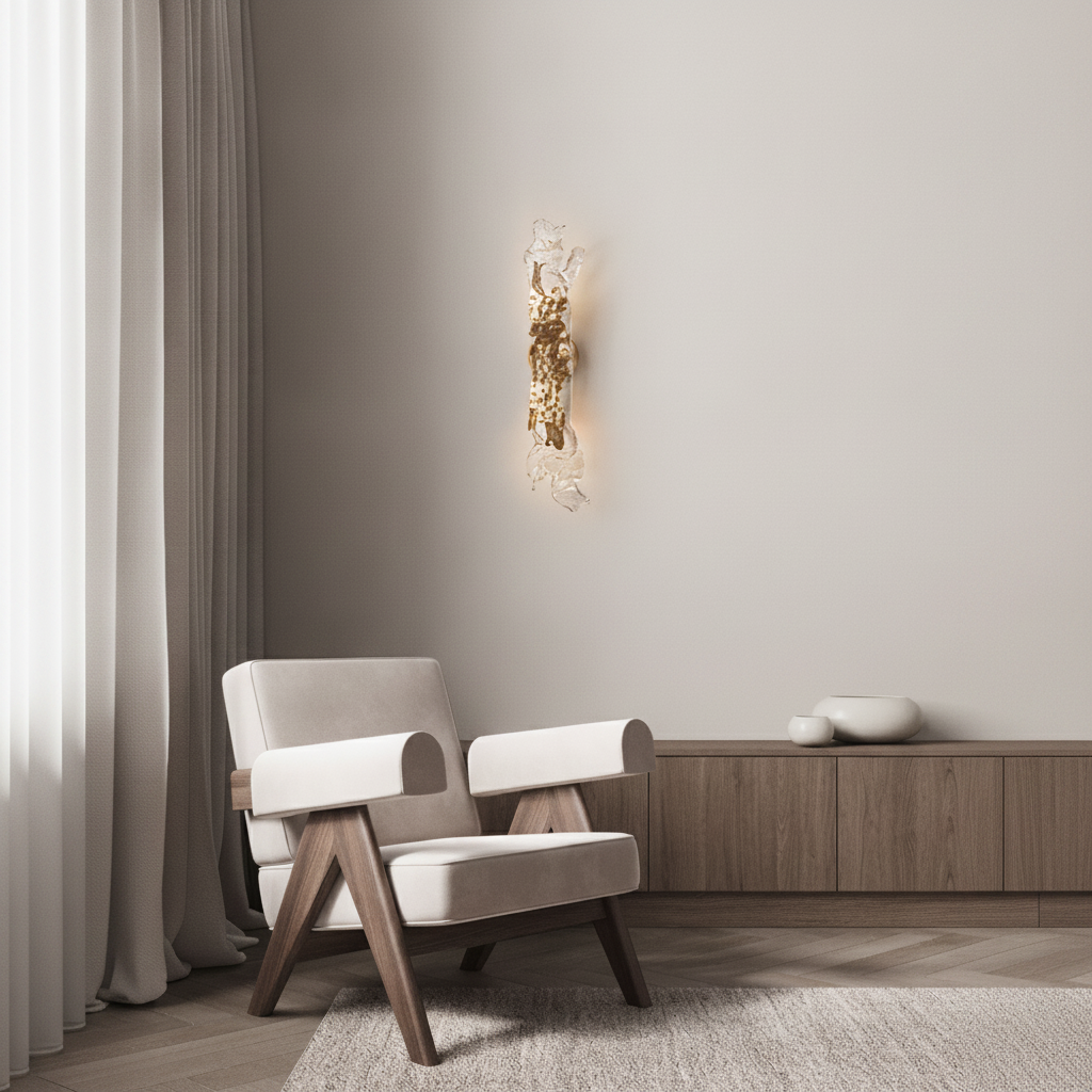 Lyora Gouden wandlampAvesa met helder glas - 9187038