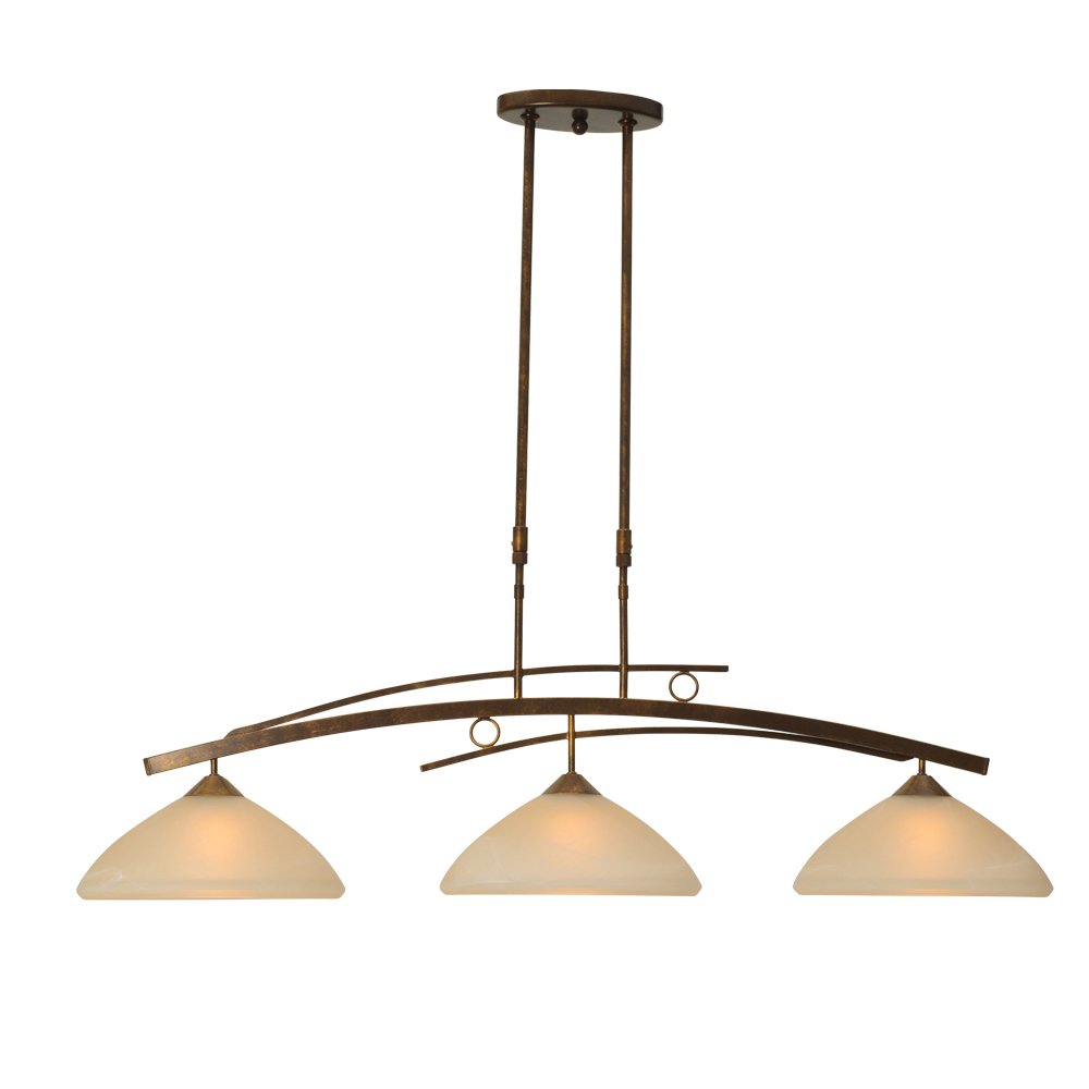 Masterlight Eetkamer hanglamp Bolzano 3-lichts bronsbruin - 2937-21-34