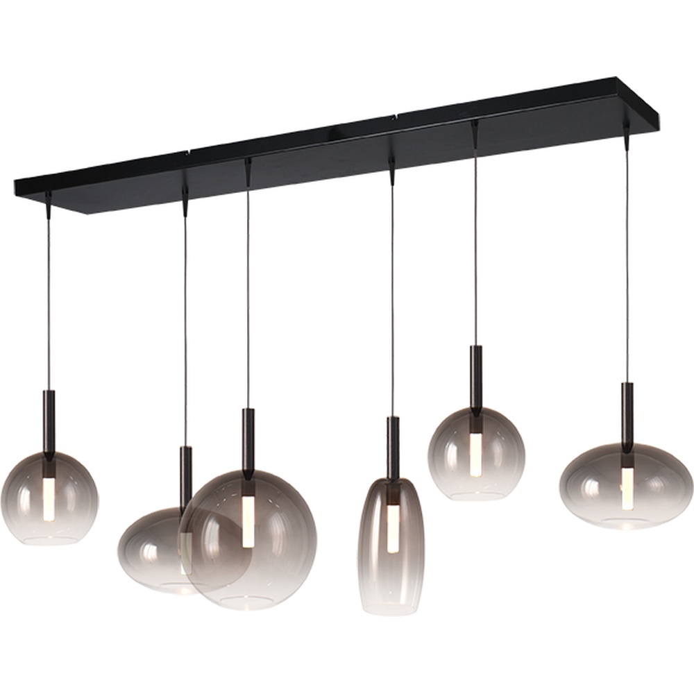 Masterlight 6L hanglampLido Ball met smoke-fading glas - 2861-05-051302561234