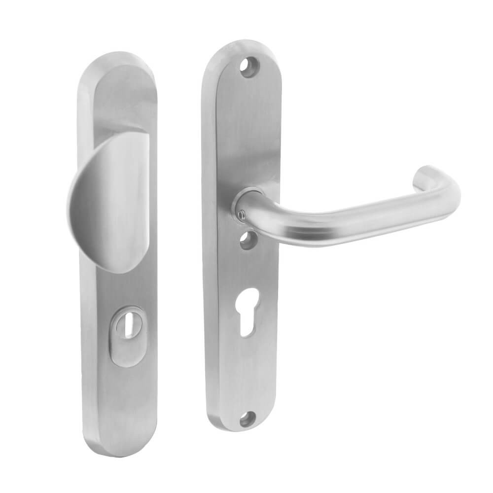 Intersteel VoordeurbeslagVurano kerntrekbeveiliging ovaal PC 55mm RVS - 0035.378329