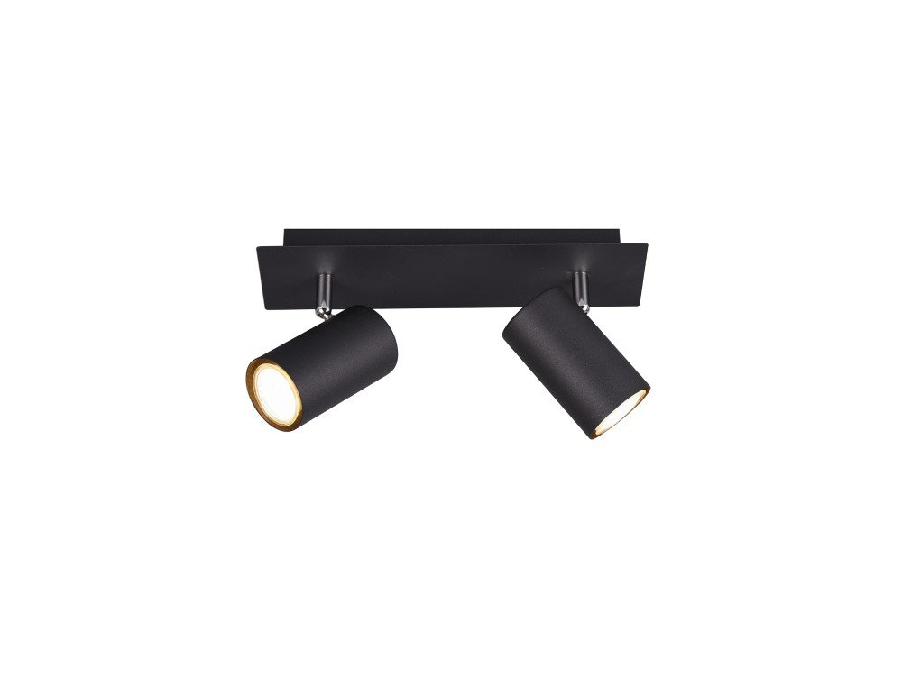 Trio SpotMarley 2-lichts mat zwart - 802400232