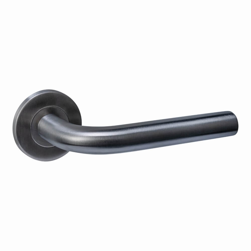 Intersteel DeurklinkQ 02 op rond rozet antraciet - 1329.102202