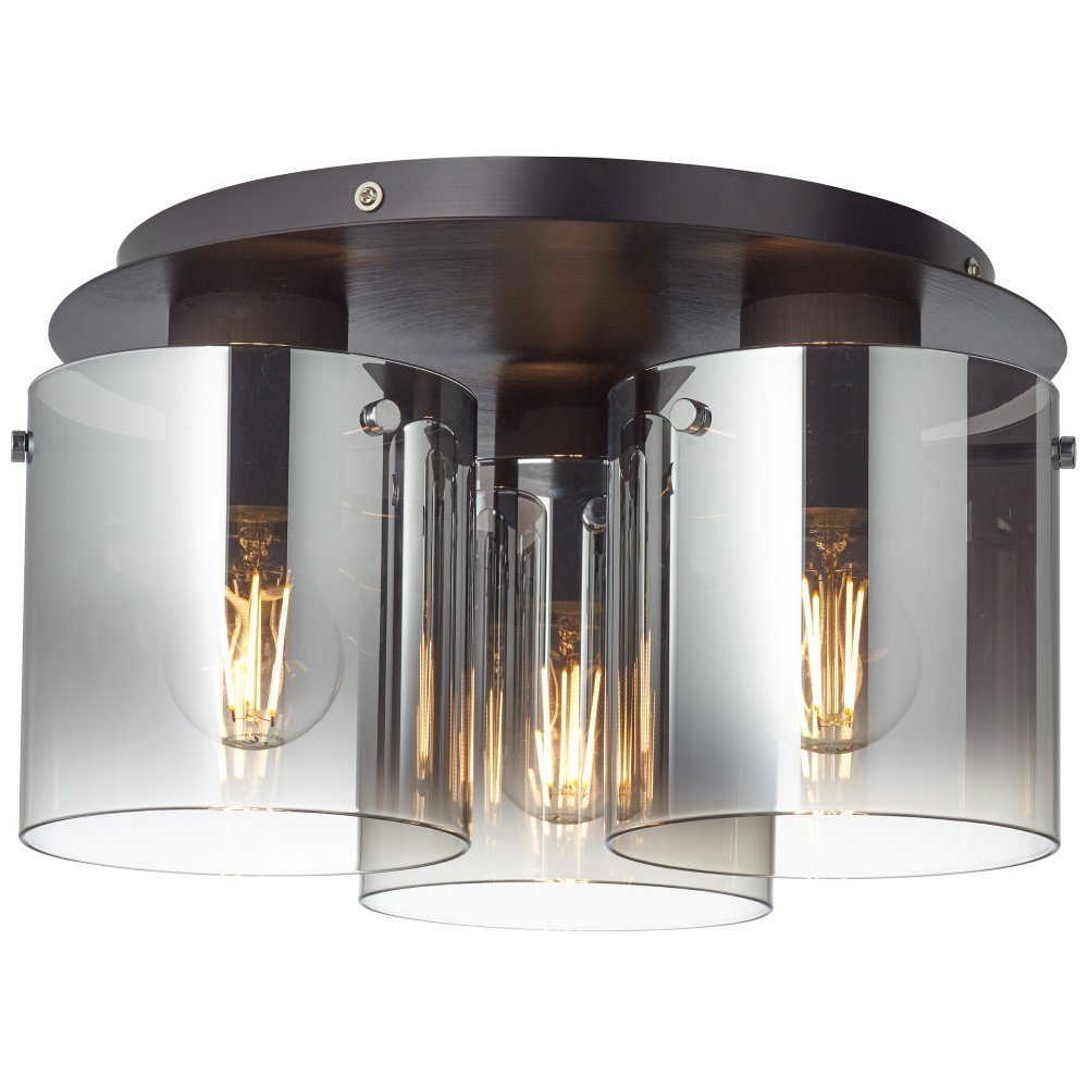 Brilliant PlafondlampBeth 3-lichts zwart - 75593/20