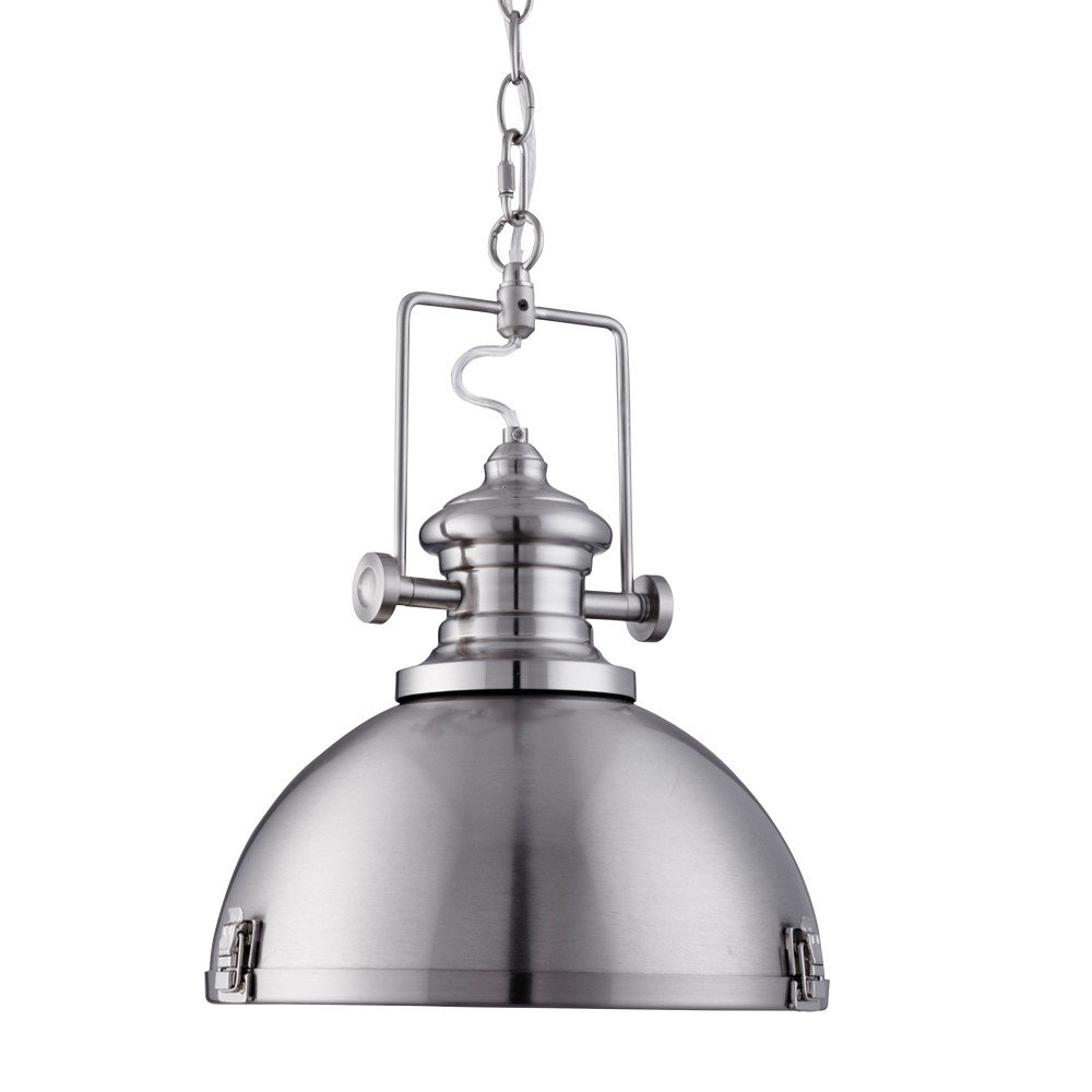 Searchlight HanglampIndustrial Pendants Ø 31cm zilver mat - 2297SS