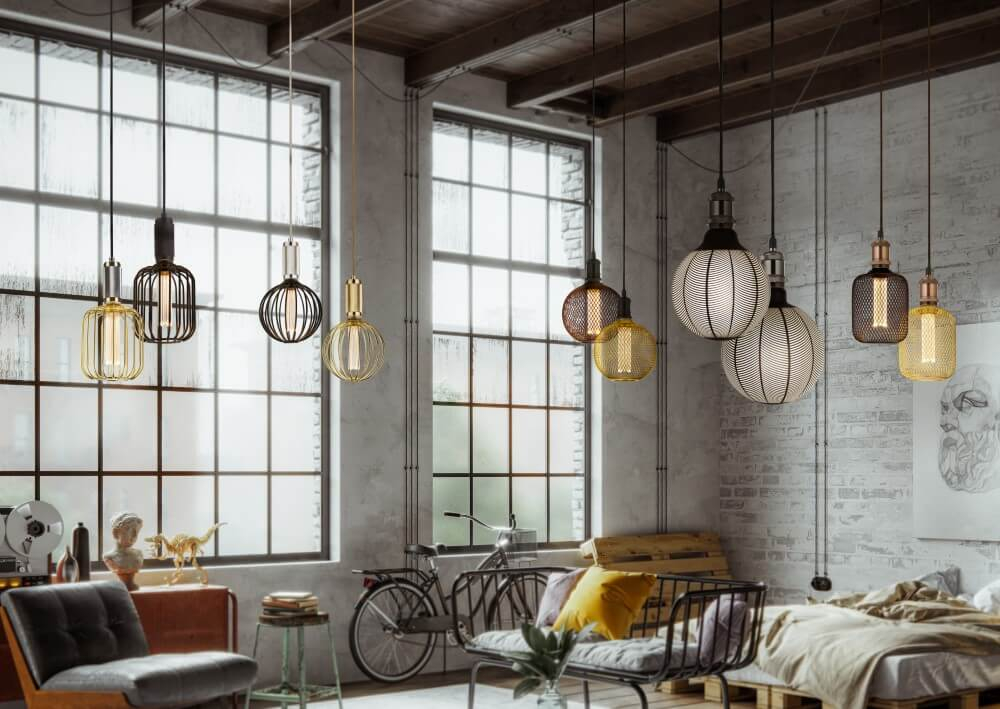 Searchlight Gouden hanglamp Globe Ø 12,5cm - 16004GO