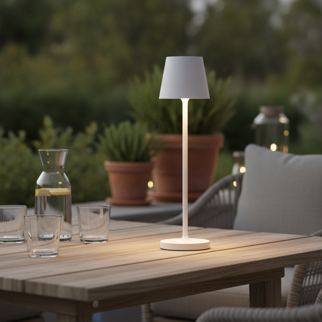 Lyora TafellampPetit wit oplaadbaar - 108980