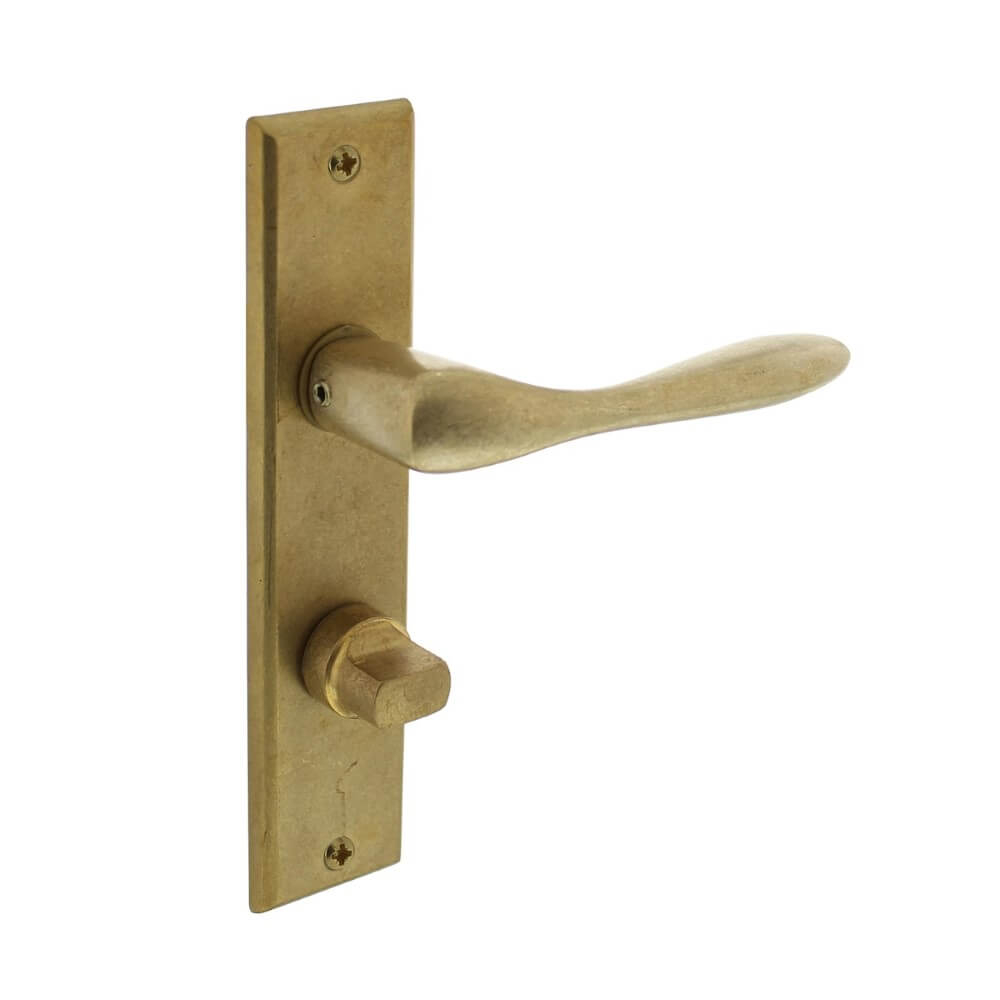 Intersteel DeurklinkBanaan WC-sluiting 63/8 messing getrommeld - 0011.020165