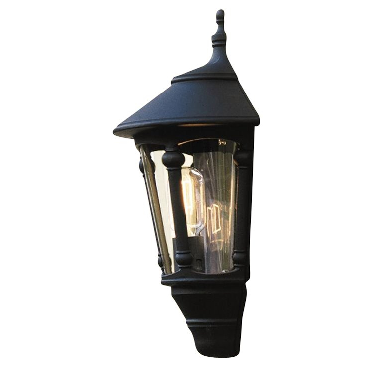 KonstSmide Klassieke muurlamp Virgo zwart - 569-750