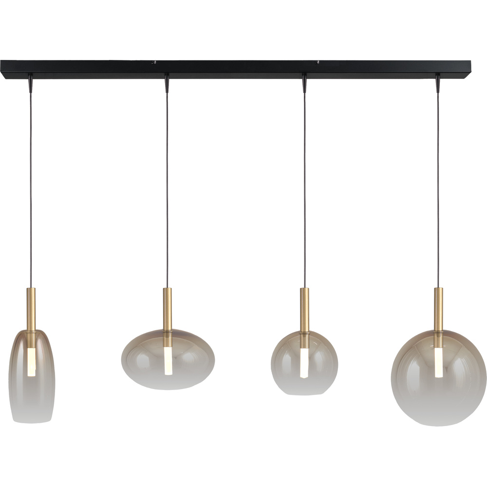 Masterlight 4L Hanglamp Lido Ball goud met gold-fading glas - 2861-02-02-130-41234