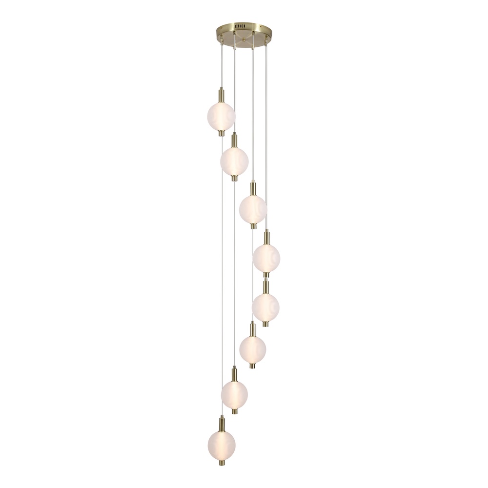 Searchlight Design hanglampLuminique 8-lichts - 69410-8SB