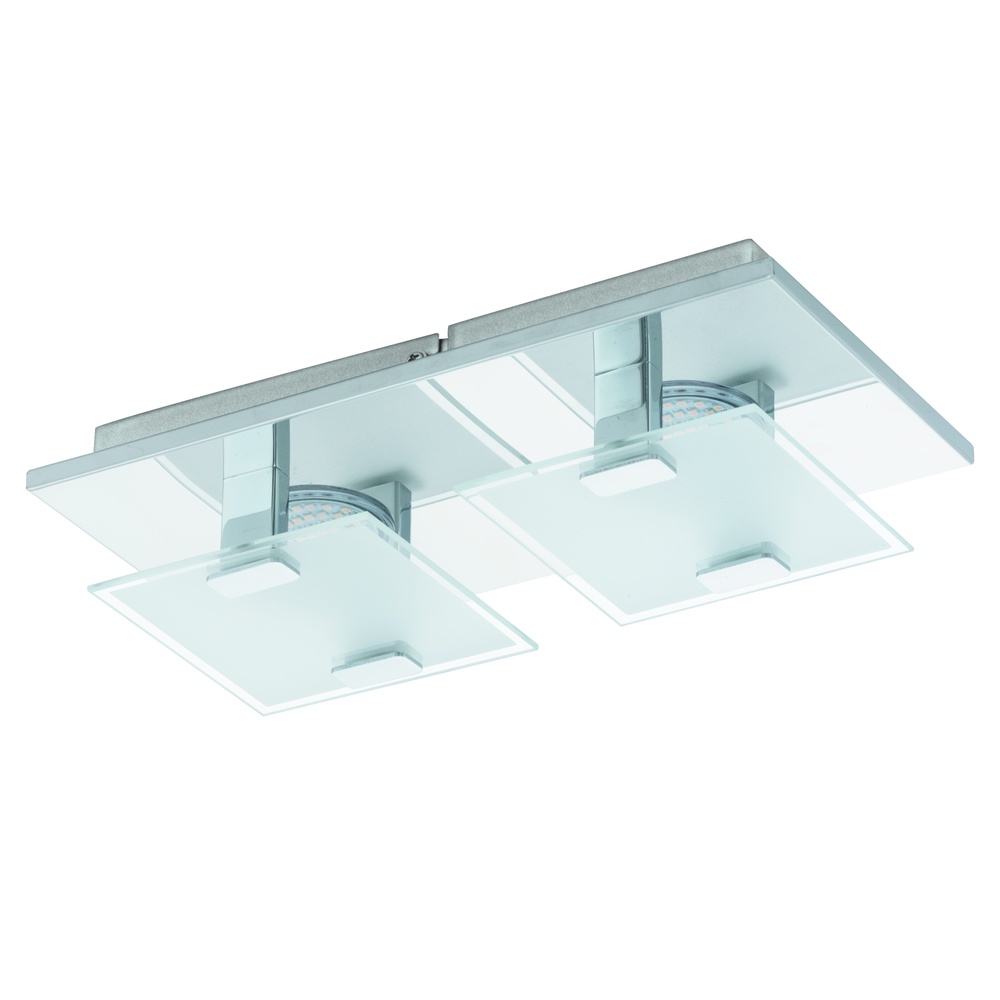 Eglo Moderne plafondlampVicaro 2-lichts chroom - 93312