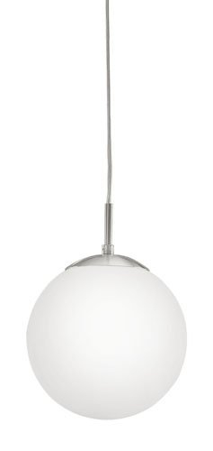 Eglo HanglampRondo glas 20cm metaalgrijs met wit - 85261