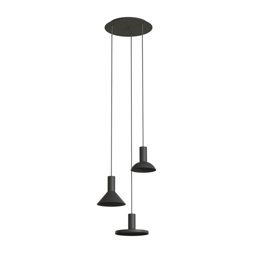 Lyora 3-lichts hanglampHermanos zwart - 10905