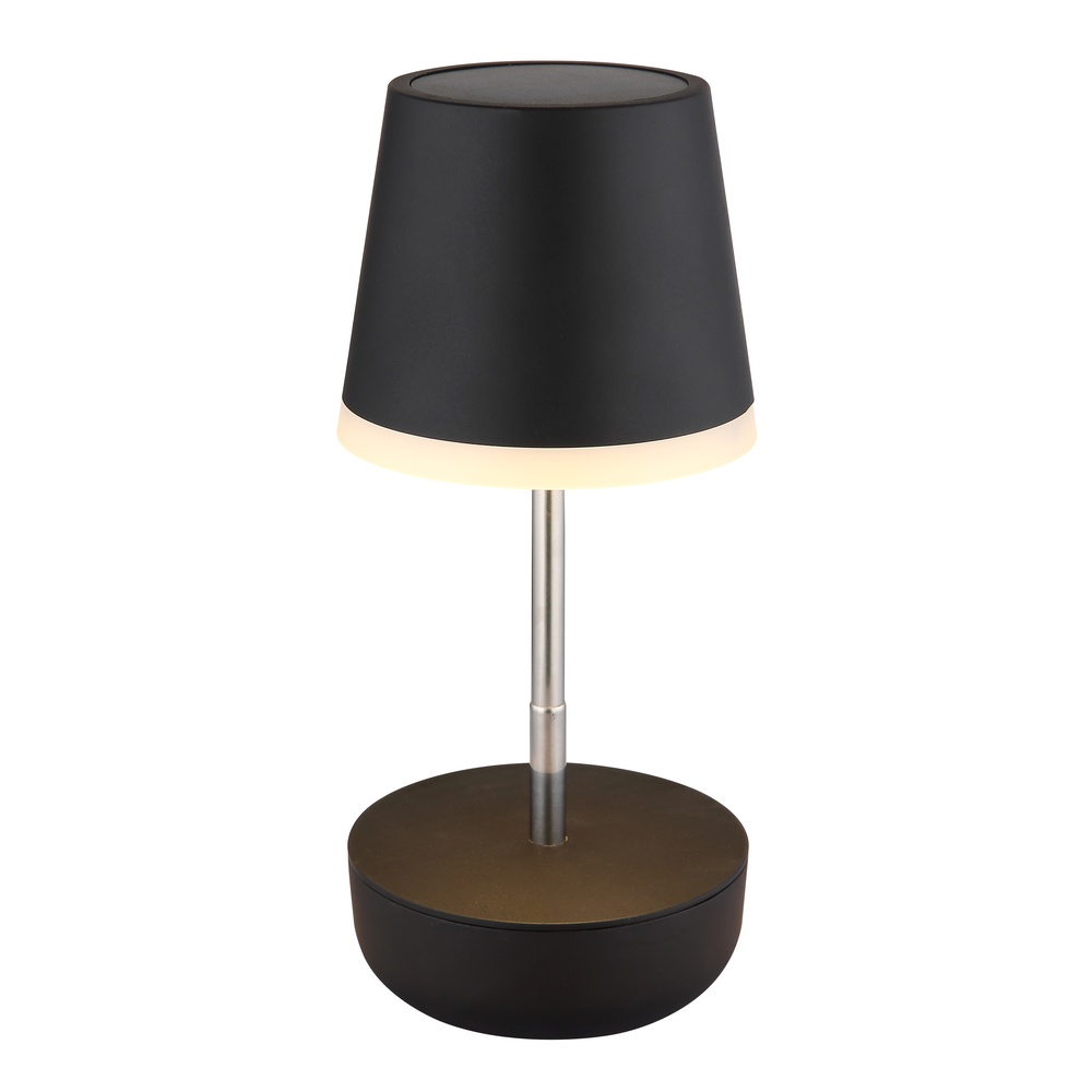Globo Solar tafellampje Felina zwart - 36638S