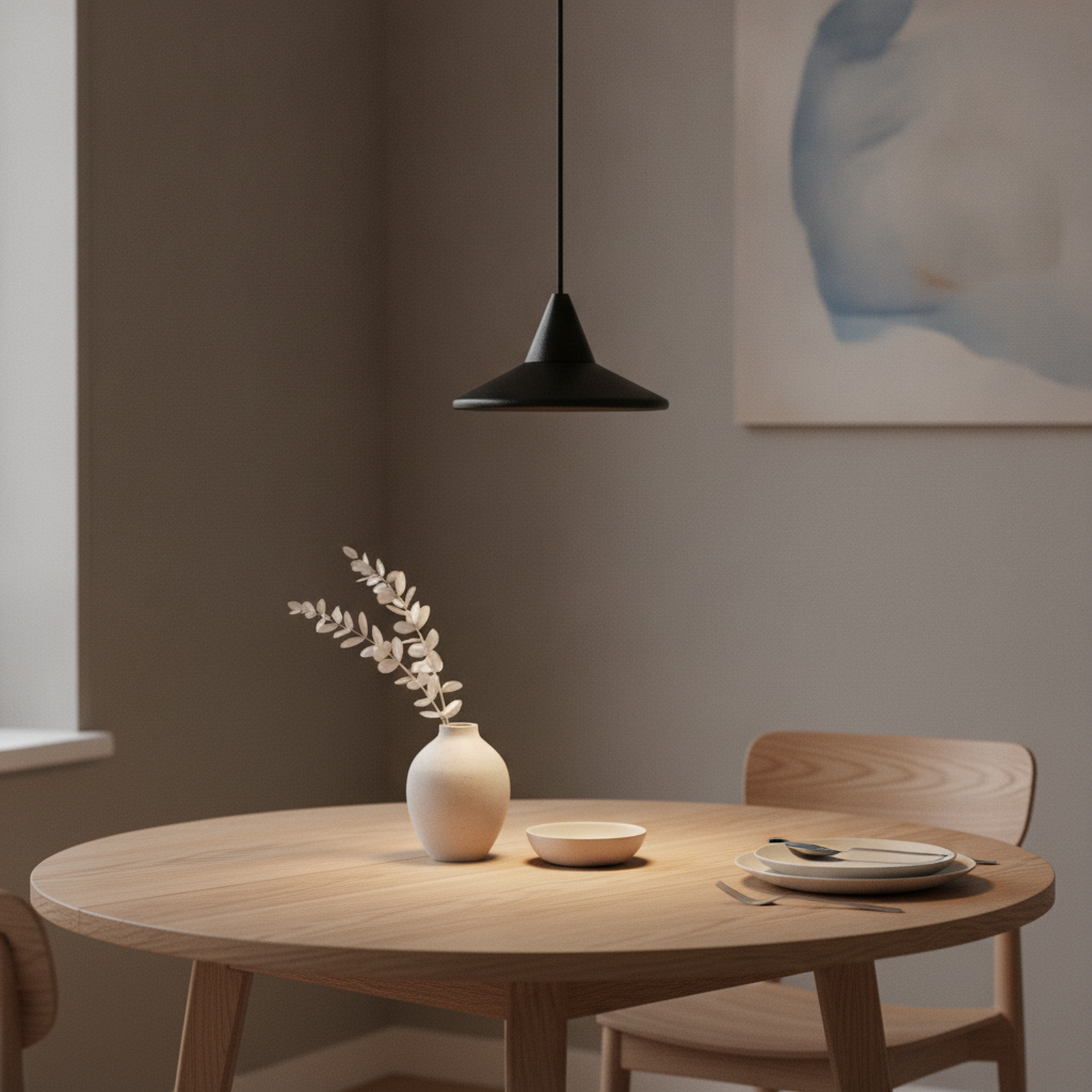 Lyora HanglampDro strak design zwart - 110179