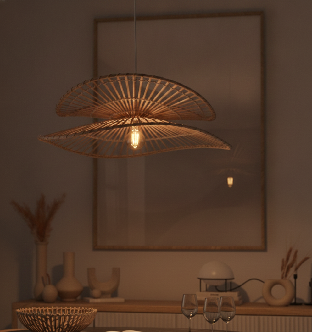 Lyora Rotan hanglampArtic Ø 60cm - 9586601