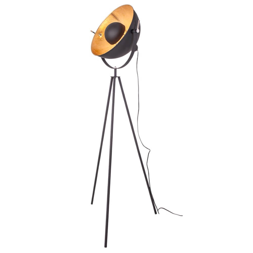 By Rydéns Staande lamp Captain mat zwart 145cm - 4100450-4007