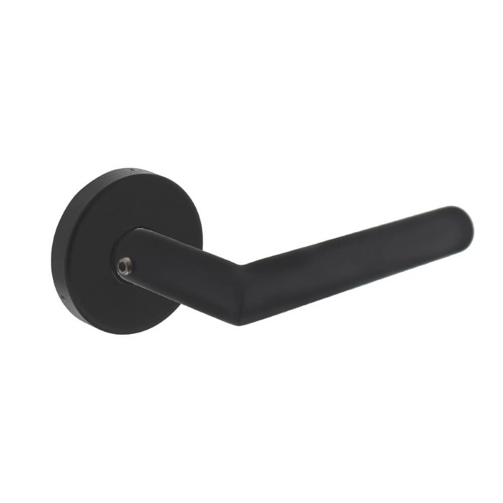 Intersteel AchterdeurbeslagJura massief rond RVS rozet zwart - 0023.405710
