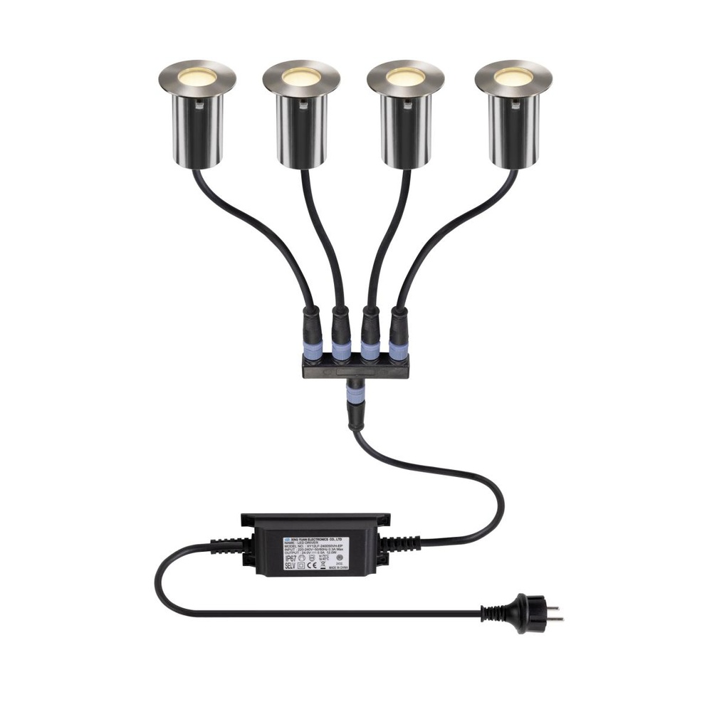 SLV Set van 4Trail-Lite inbouw grondspot - 1008841