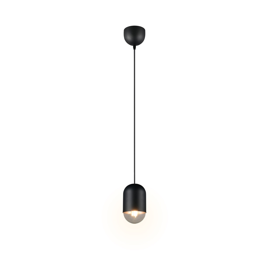 Trio Unieke hanglamp Nara zwart Ø 10,5cm - R36311032