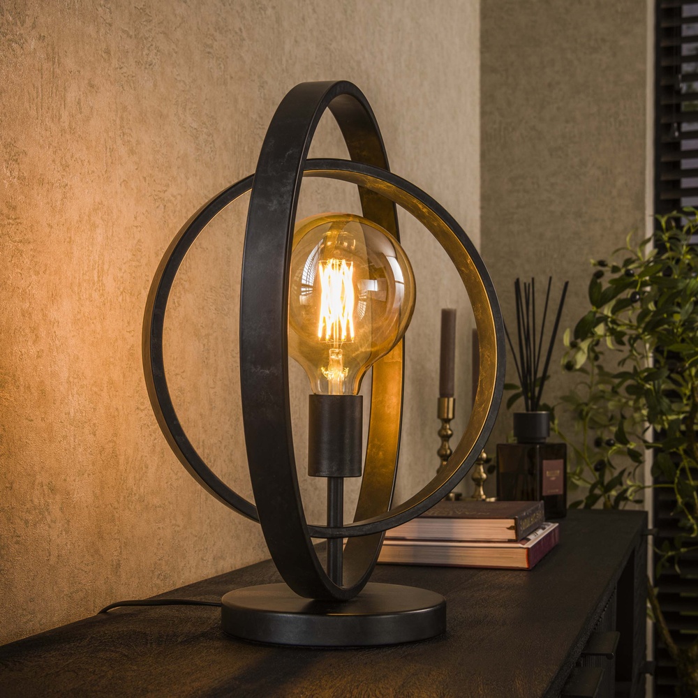 Lyora Charcoal tafellamp Turn 1x E27 - Ø 40cm - 8320/76