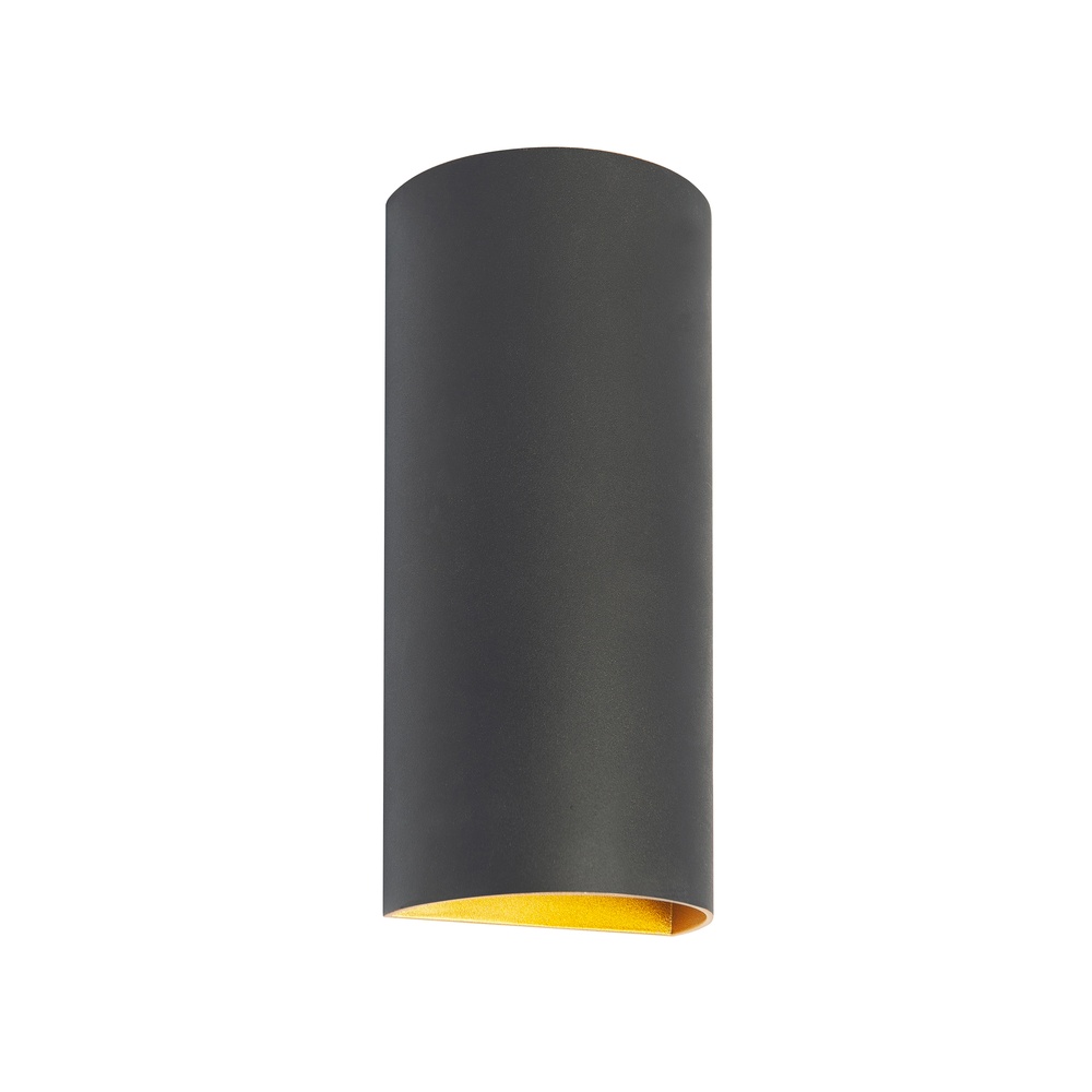 Highlight Design opbouwspotHera Up Down rond zwart met goud - W3631.38