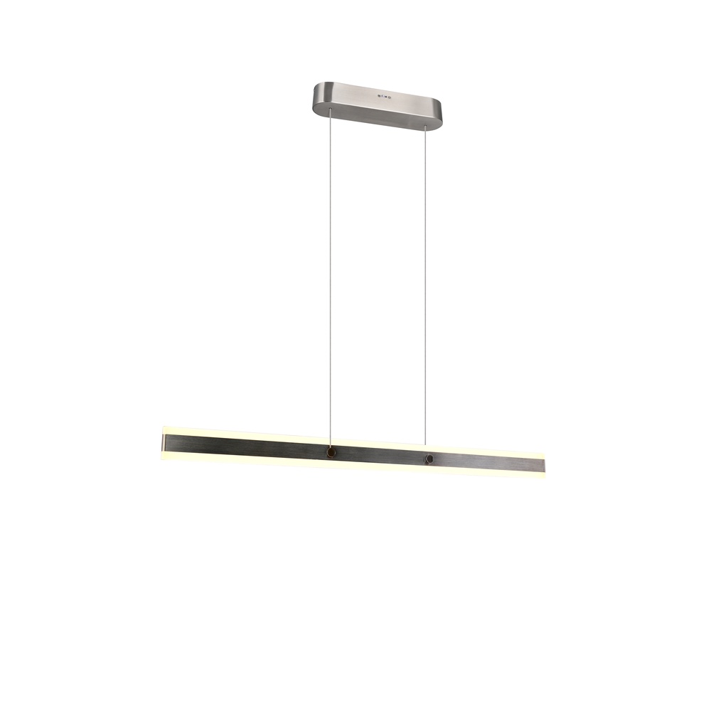Trio Moderne hanglamp Arcola 115cm nikkel - 331210107