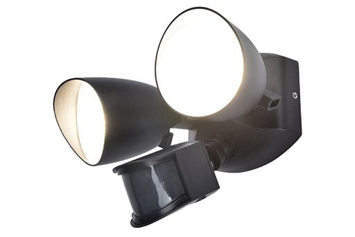 Lutec Wandlamp Shrimp zwart 4000K - 7622222012