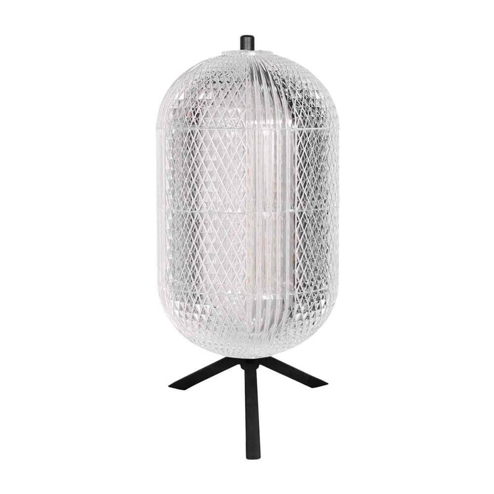 Steinhauer TafellampGeripu zwart met helder glas - 3841ZW