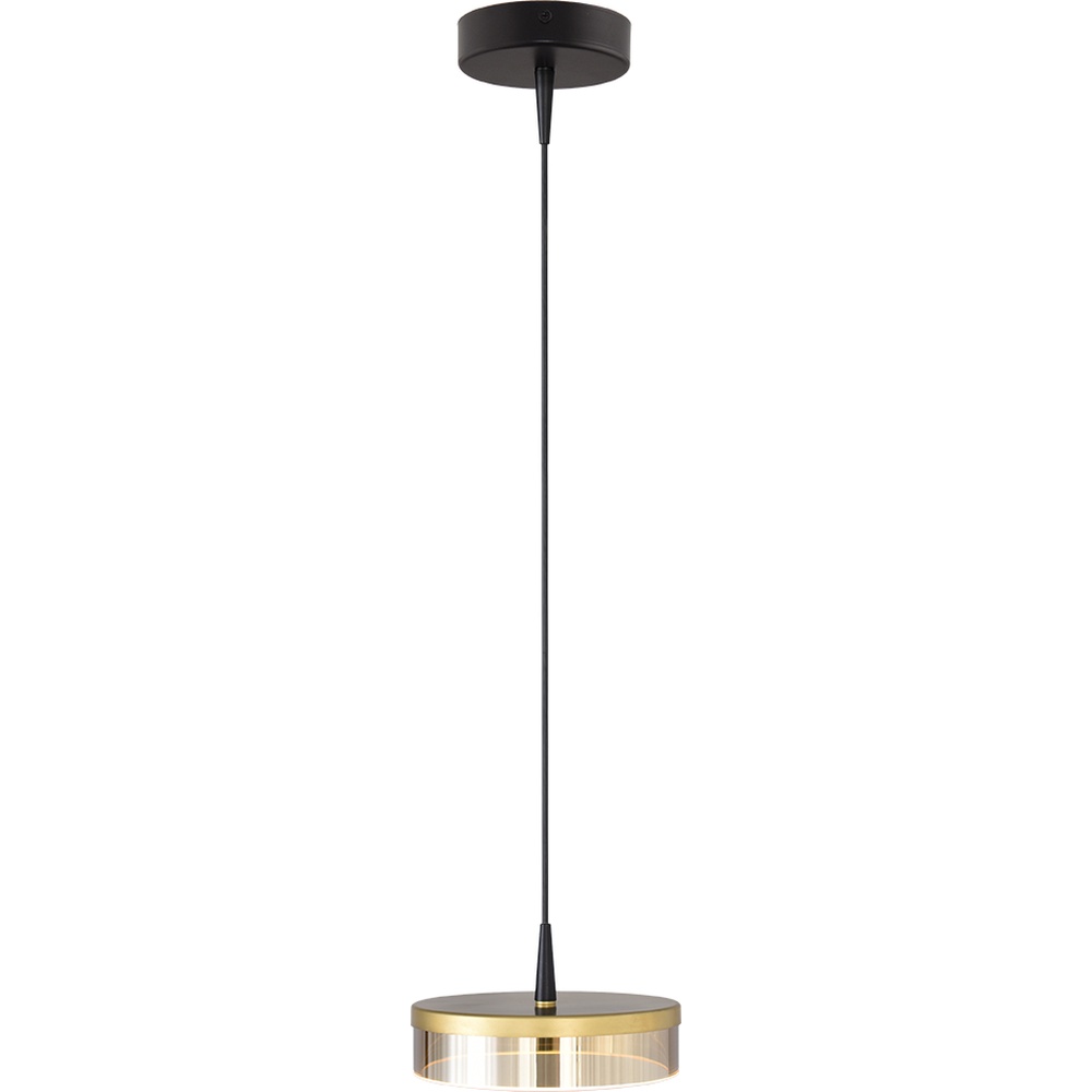 Masterlight Design hanglamp Imperia zwart met goud Ø 16cm - 2040-05-02-02