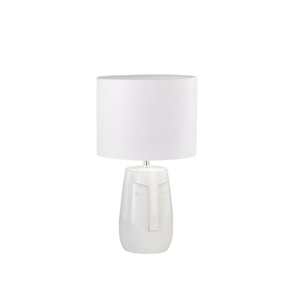 Fischer & Honsel TafellampFace Ø 22cm wit - 50715