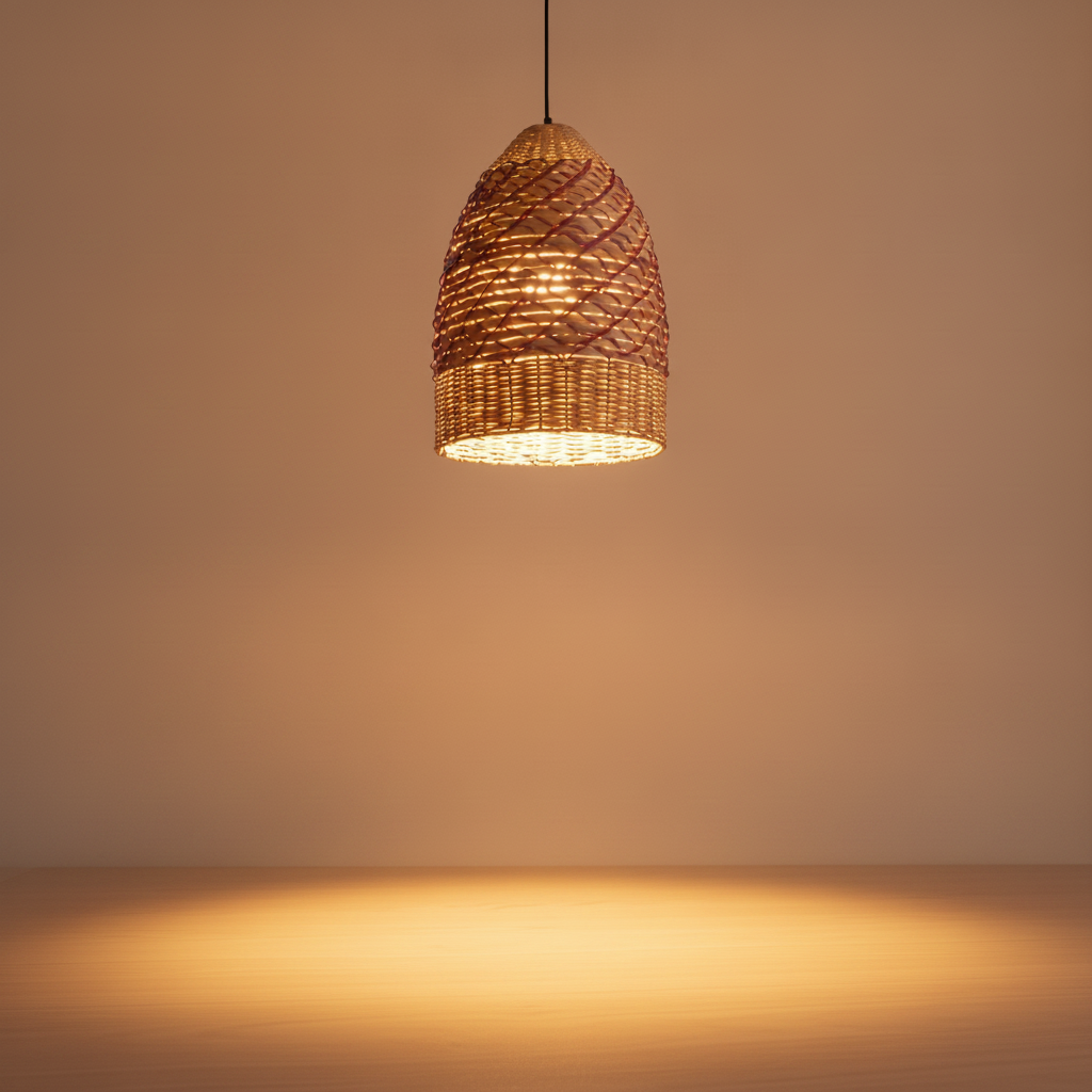 Lyora HanglampMapi Ø 37cm rood met bruin - 9586605