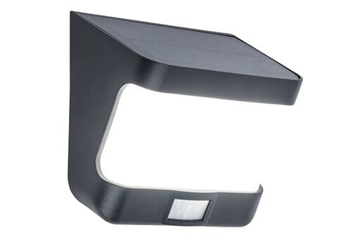 Lutec Solar wandlamp Try zwart - 6939101330