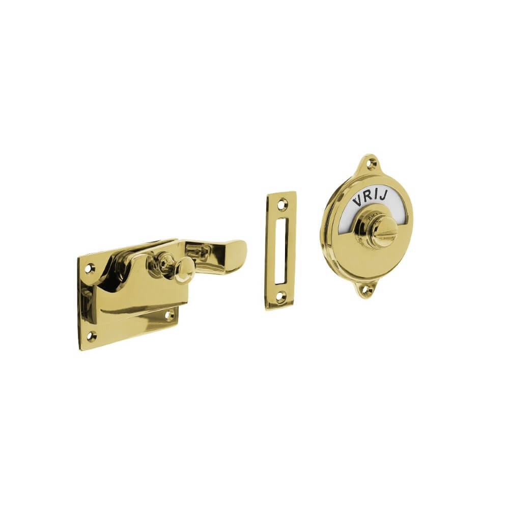 Intersteel WC-overslagTira met bocht messing gelakt - 0013.370005
