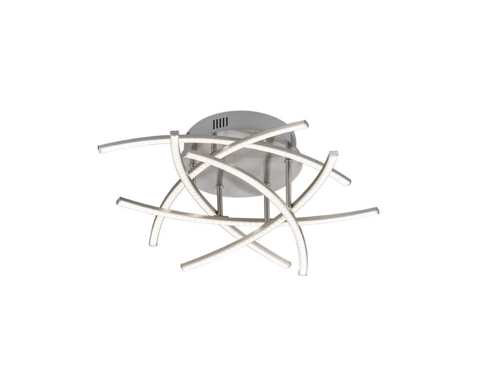 Fischer & Honsel Chromen plafondlampCross TW Ø 55cm - 20925