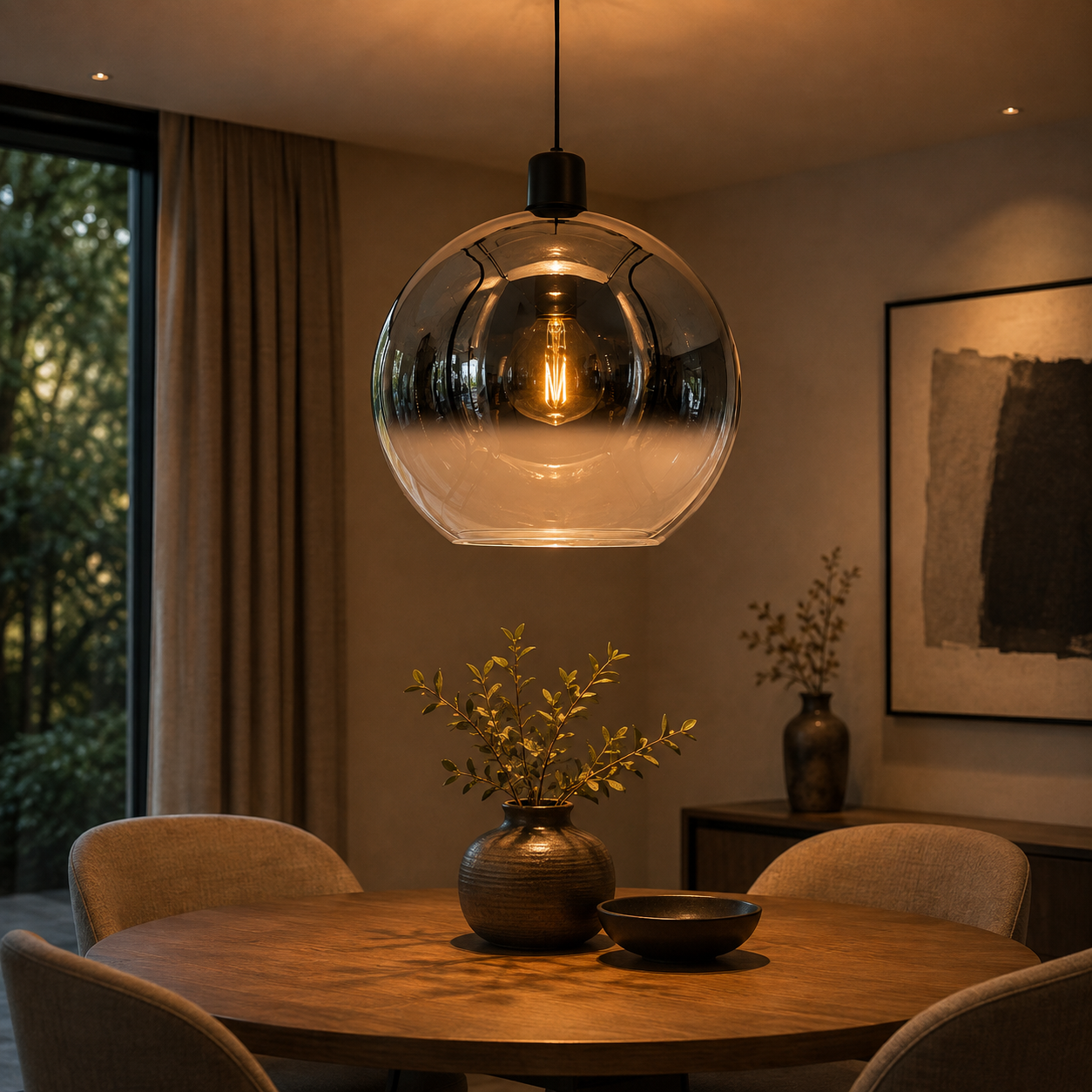 Artdelight Design hanglamp Rosario Ø 40cm - HL 202-40 CH