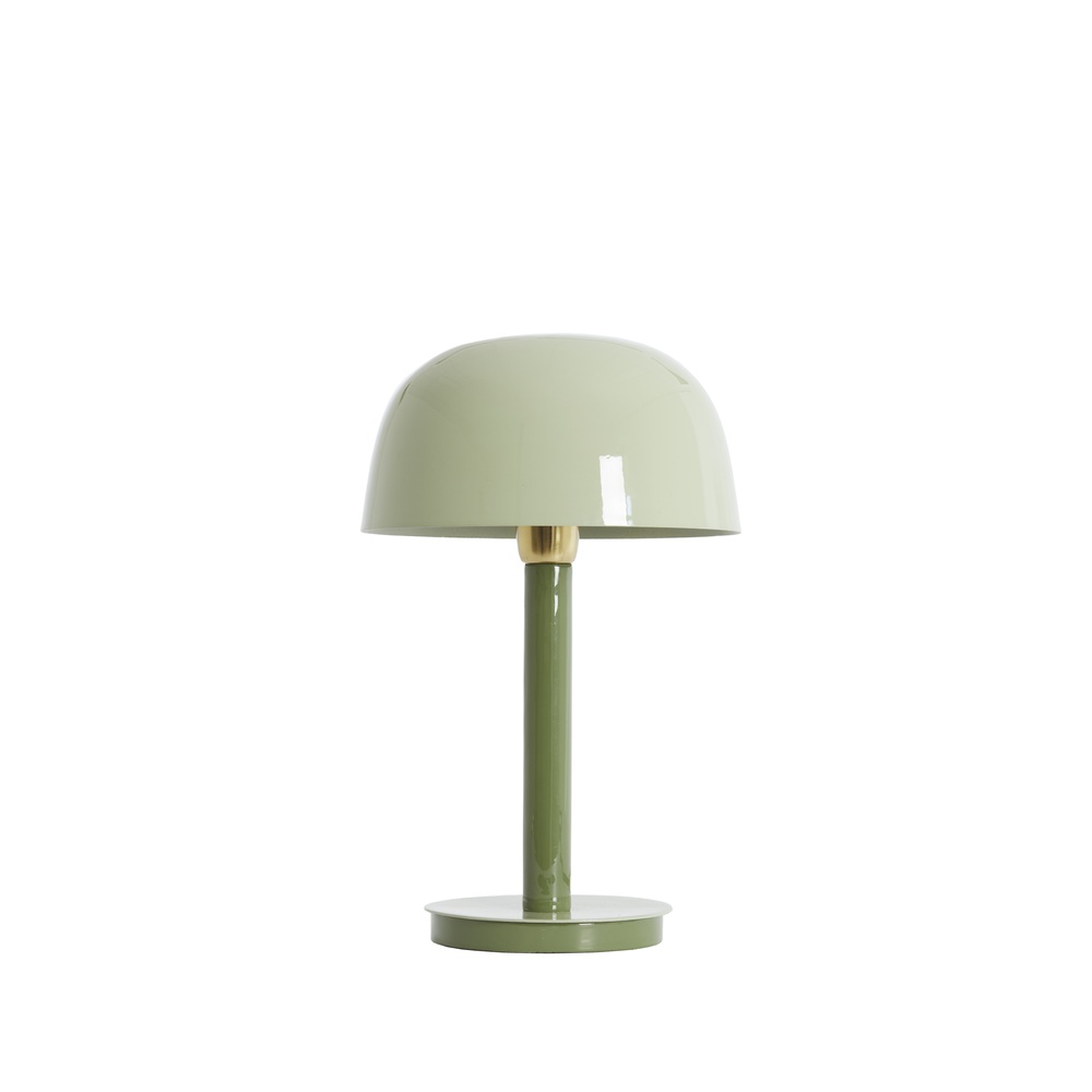 Light & Living Bureaulamp Marivet glans groen - Ø 25cm - 8057869