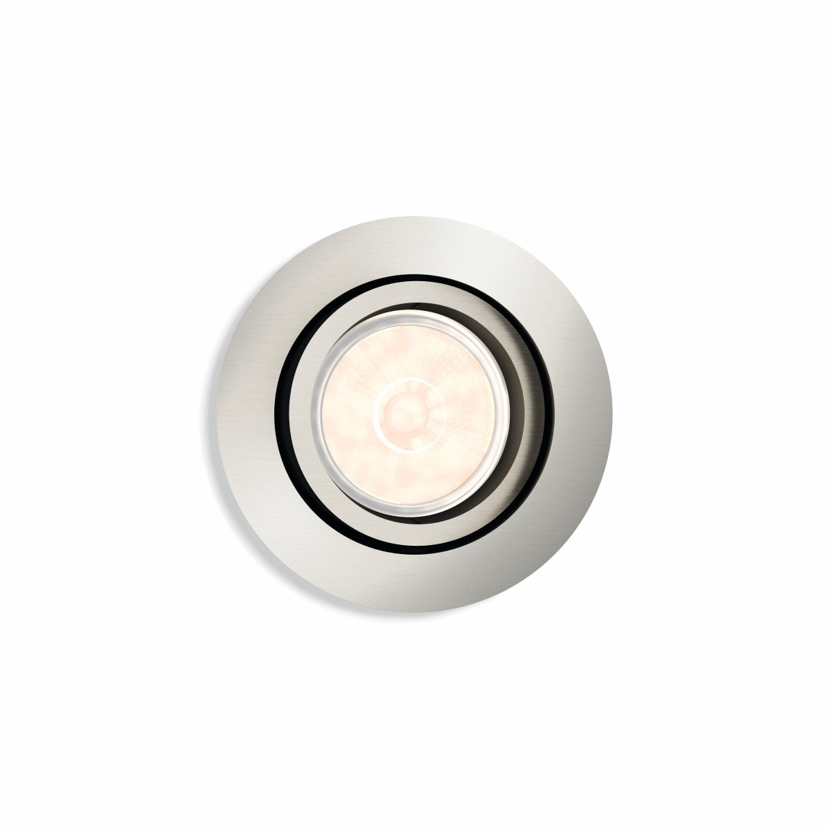 Philips Richtbare inbouwspotDonegal GU10 rond 9cm nikkel - 5039117PN
