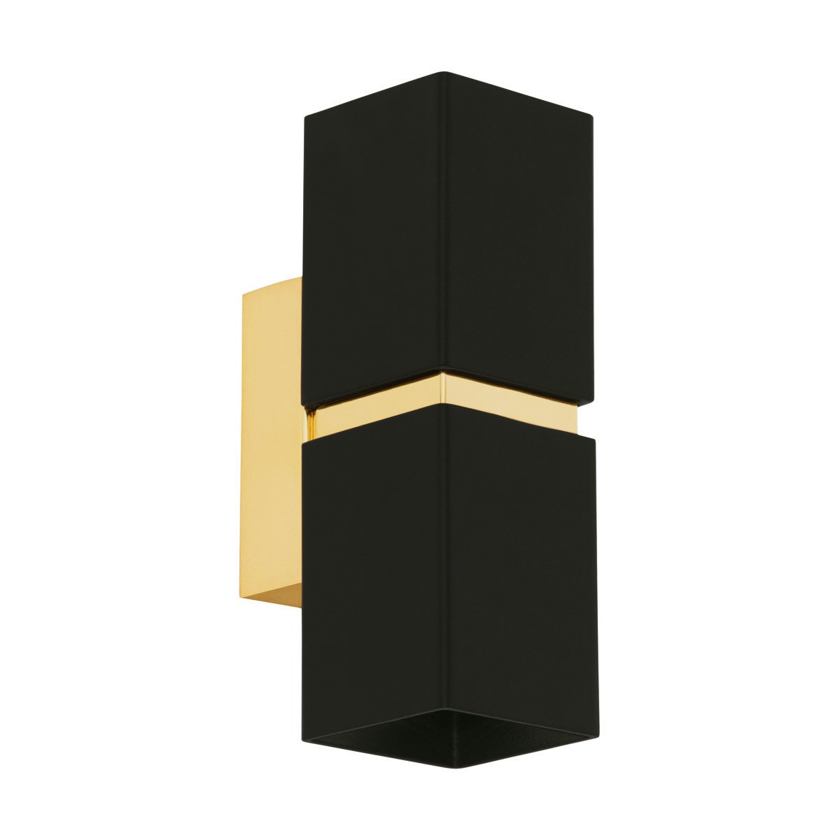 Eglo Led wandlamp Passa Up - Down 2x3,3w - goud met zwart - 95373