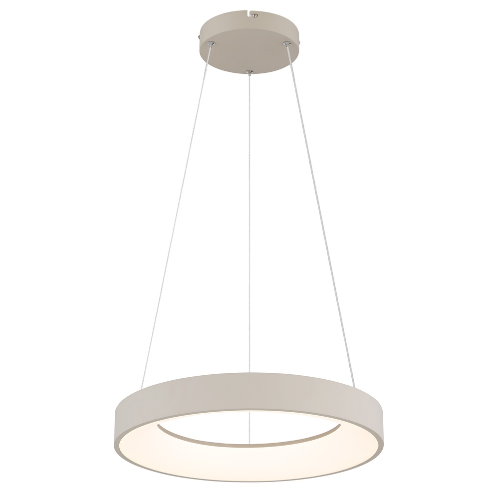 Globo Moderne hanglamp Gallegos zand bruin Ø 50cm - 48487-48H