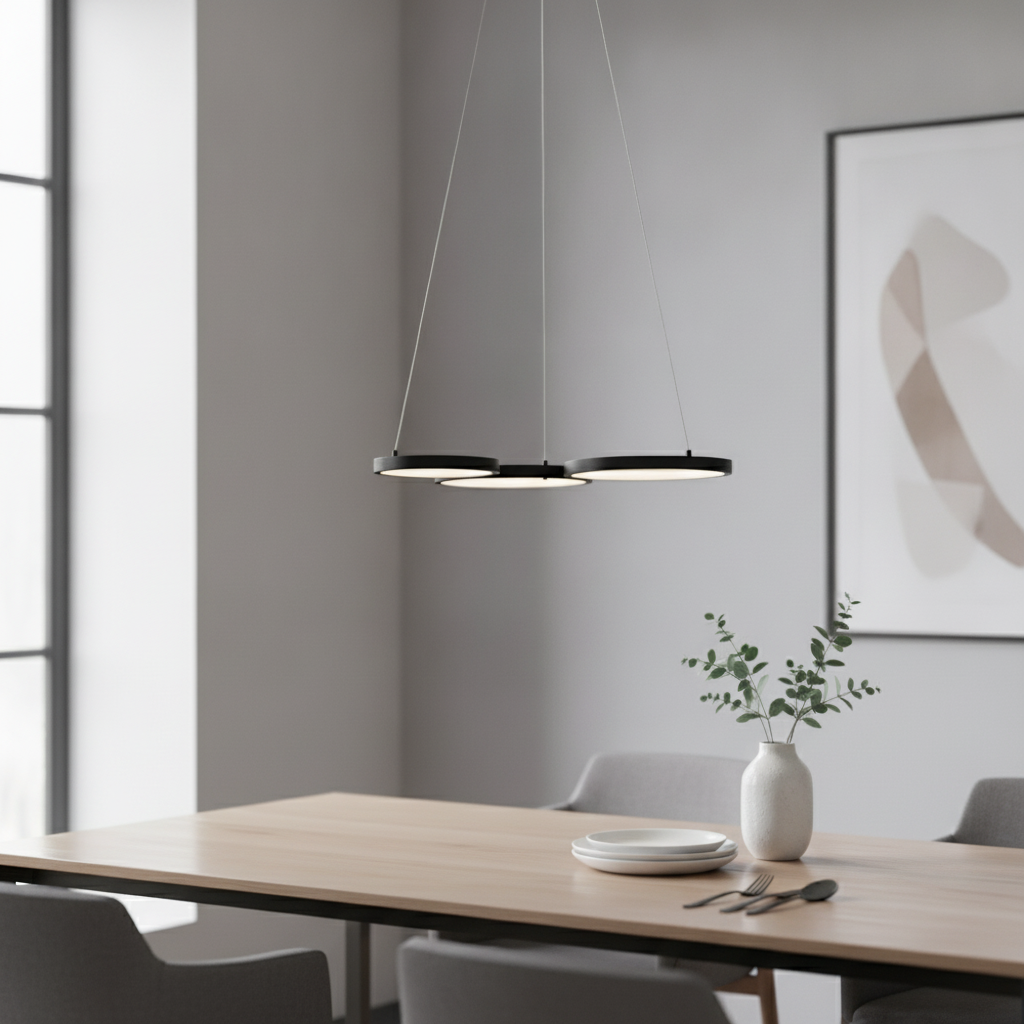 Lyora Moderne hanglampMagnus zwart 55cm - 110404